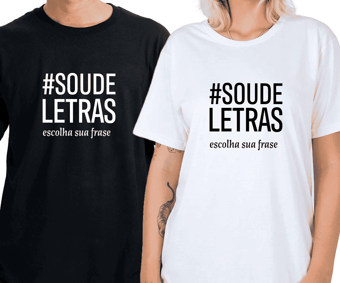CAMISETA UNISSEX #SOUDELETRAS CAMISETA UNISSEX #SOUDELETRAS